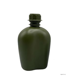 Фляга армейская для воды, без котелка, 1 литр (цв. мох), изображение 4